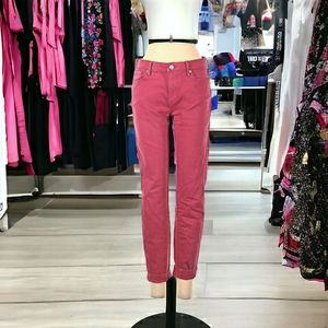 Banana Republic Premium Denim Placeholder Pink Dust Mid Rise Skinny JeanSz 27